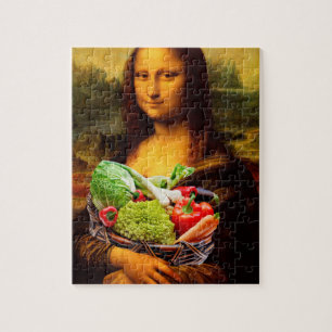 Puzzle Mona Lisa aime les légumes