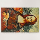 Puzzle Mona Lisa aux couleurs chaudes (Horizontal)