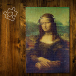 Puzzle Mona Lisa avec un pépin<br><div class="desc">Mona Lisa avec un peu de pépin. Le célèbre portrait de Léonard de Vinci a été déformé par un filtre d'art glitch et appliqué sur ce puzzle puzzle .Art fin avec une touche moderne .PRINTED ITEM.</div>