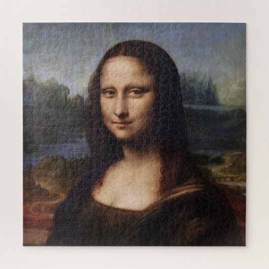 Puzzle Mona Lisa & Leonardo da Vinci /Italie vintage (Vertical)