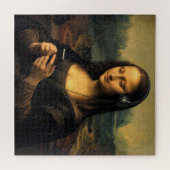 Puzzle Mona Lisa moderne avec smartphone (Horizontal)