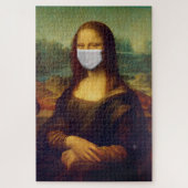 Puzzle Mona Lisa with Respirator Mask (Vertical)