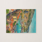 Puzzle Monaco Monte Carlo Europe Aquarelle Voyage (Horizontal)