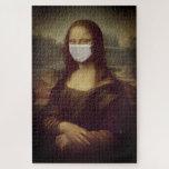Puzzle Monalisa with mask vintage adult 1000  pieces<br><div class="desc">Monalisa with mask in vintage colors,  adult 1000  pieces jigsaw puzzle
Monalisa italian painting with surgical face mask for Covid-19,  a very difficult 1014 pieces jigsaw puzzle</div>