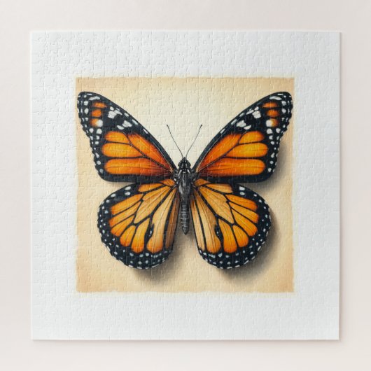 Puzzle Monarch butterfly 060624IREF107 - Watercolor (Vertical)
