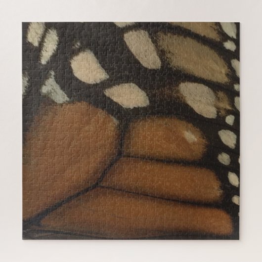 Puzzle Monarch Butterfly Wing Close Up (Vertical)
