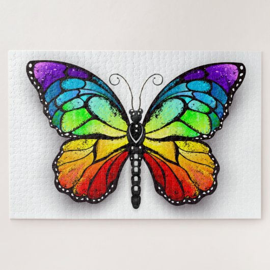 Puzzle Monarque papillon arc-en-ciel (Horizontal)