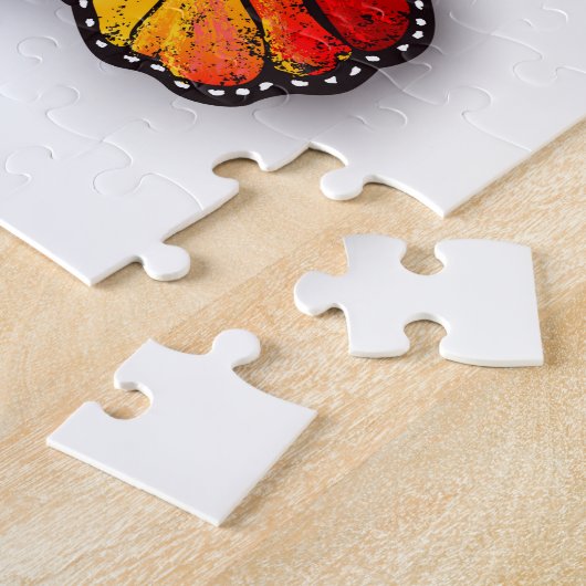 Puzzle Monarque papillon arc-en-ciel (Côté)