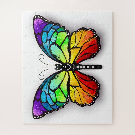 Puzzle Monarque papillon arc-en-ciel (Vertical)