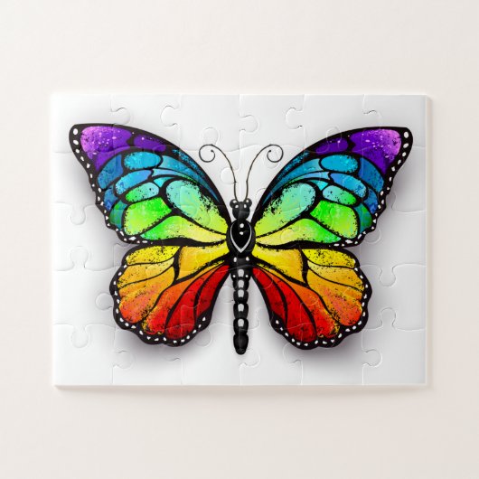 Puzzle Monarque papillon arc-en-ciel (Horizontal)