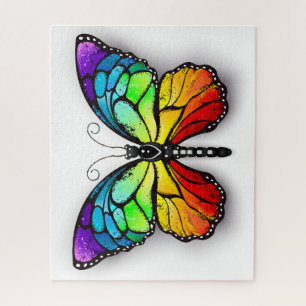Puzzle Monarque papillon arc-en-ciel