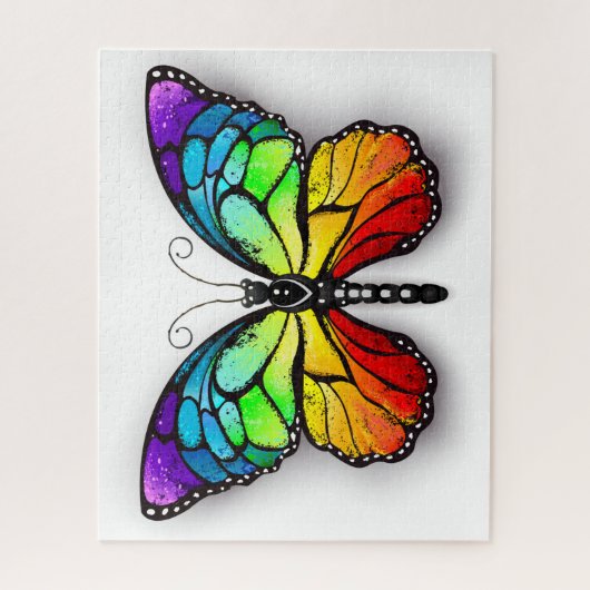 Puzzle Monarque papillon arc-en-ciel (Vertical)