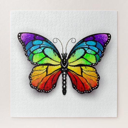 Puzzle Monarque papillon arc-en-ciel (Vertical)