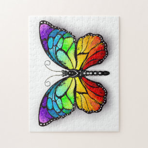 Puzzle Monarque papillon arc-en-ciel
