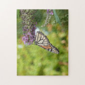 Puzzle Monarque papillon sur Buddleia pourpre (Vertical)
