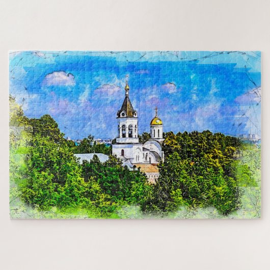 Puzzle Monastère. Vladimir, Russie. (Horizontal)