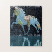 Puzzle Monde des chevaux islandais (Vertical)