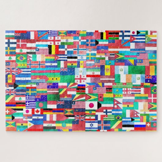 Puzzle Monde des drapeaux (Horizontal)