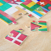 Puzzle Monde des drapeaux (Côté)