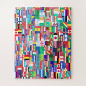 Puzzle Monde des drapeaux (Vertical)