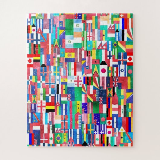 Puzzle Monde des drapeaux (Vertical)