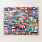Puzzle Monde des drapeaux (Horizontal)