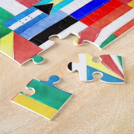 Puzzle Monde des drapeaux (Côté)