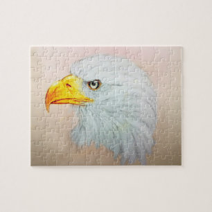 Puzzle Monde réaliste de l'aigle blanc, de la nature et d