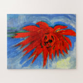 Puzzle Mondrian - Chrysanthème rouge (Horizontal)