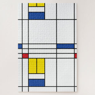 Puzzle Mondrian II Design d'Art Moderne Minimaliste De St
