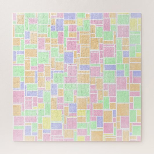 Puzzle Mondrian Pastel (Vertical)