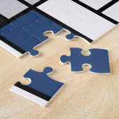 Puzzle Mondrian Peinture Rouge Plane Jaune Noir Gris Bleu (Côté)