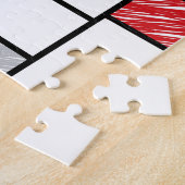 Puzzle Mondrik Scribbles Minimaliste De Stijl Art Moderne (Côté)