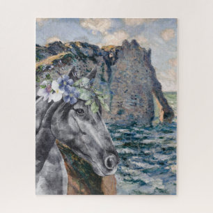Puzzle Monet Cliff of Aval & Black Horse Compilation