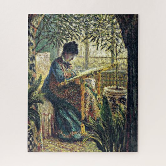 Puzzle Monet - Madame Monet Brodering (Vertical)