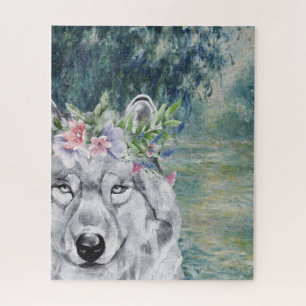 Puzzle Monet Morning Seine et Grey Wolf