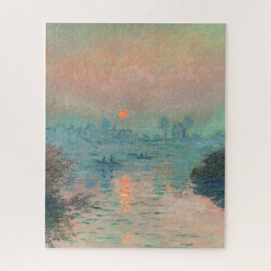 Puzzle Monet Sunset Seine Beaux-Art Impressionnisme (Vertical)