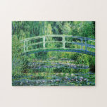 Puzzle Monet Water Lilies et le pont japonais Fine Art<br><div class="desc">Water Lilies and Japanese Bridge est un bel art créé par l'artiste impressionniste français Claude Monet c. 1895,  montrant une passerelle japonaise au-dessus de son étang de jardin de nénuphars.</div>