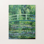 Puzzle Monet Water Lilies et le pont japonais Fine Art<br><div class="desc">Water Lilies and Japanese Bridge est un bel art créé par l'artiste impressionniste français Claude Monet c. 1895,  montrant une passerelle japonaise au-dessus de son étang de jardin de nénuphars.</div>