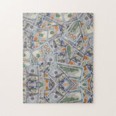 Puzzle Monétaire Avec 100 Dollars Bills (Vertical)
