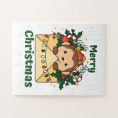 Puzzle Monkey Christmas (Horizontal)