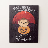 Puzzle Monkey Happy Halloween Citrouille Cutest Dans Le P (Vertical)