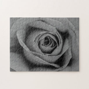 Puzzle monochromatique de rose