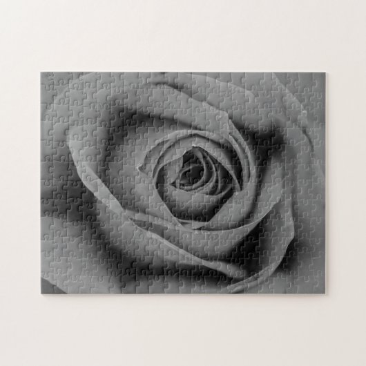 Puzzle monochromatique de rose (Horizontal)