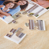 Puzzle Monogram and Family Multiple Photo Collage Grid (Côté)
