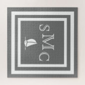 Puzzle MONOGRAM Charcoal Grey Couleur uni (Horizontal)