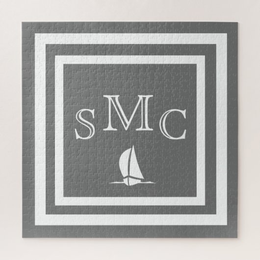 Puzzle MONOGRAM Charcoal Grey Couleur uni (Vertical)