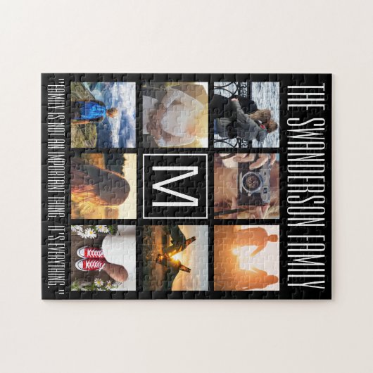 Puzzle Monogramme 8 Frame LGN (Horizontal)