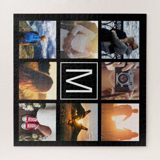 Puzzle Monogramme 8 Frame LGN (Horizontal)