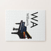 Puzzle Monogramme ajouter le nom de la lettre initiale te (Horizontal)